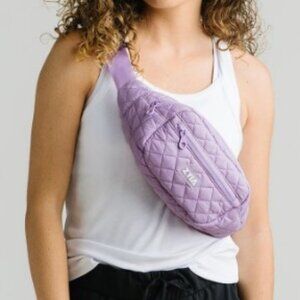 ZYIA Lilac Quilted Streeterville Crossbody Bag